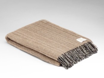 BLANKET HERITAGE RAINBOW TWEED - OATMEAL TWEED