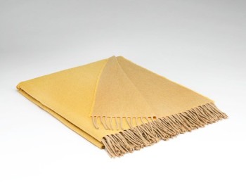 BLANKET 100% CASHMERE 200X 145 - SUN AND SAND REV.