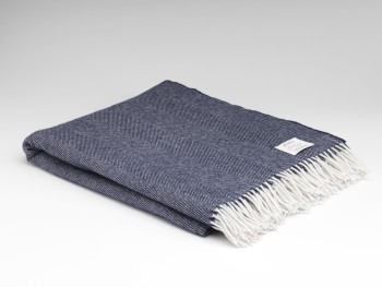 BLANKET SUPERSOFT LAMBSWOOL - NAVY HB