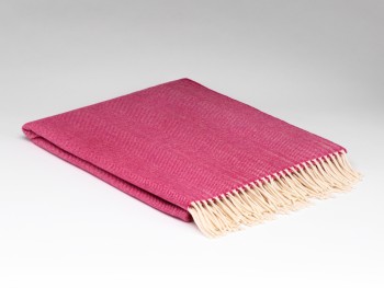 BLANKET SUPERSOFT LAMBSWOOL - RASPBERRY ROSE HB