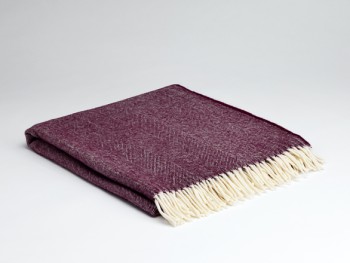 BLANKET SUPERSOFT LAMBSWOOL - BURGUNDY HB