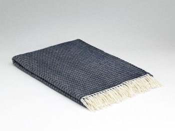 BLANKET SUPERSOFT LAMBSWOOL - NAVY DASH