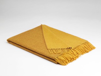 BLANKET SUPERSOFT LAMBSWOOL - HONEY REVERSIBLE