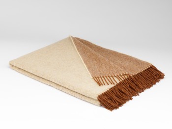 BLANKET SUPERSOFT LAMBSWOOL - CAPPUCINO REVERSIBLE