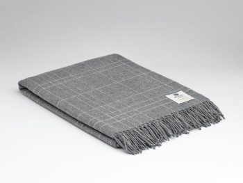 BLANKET SUPERSOFT LAMBSWOOL - STEEL MAZE