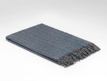 BLANKET SUPERSOFT LAMBSWOOL - INDIGO RAINBOW