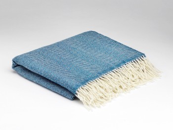 BLANKET KNEE RUG LAMBSWOOL 150 X 120 - PURE WOOL TURQUOISE HB