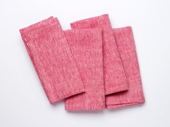 LINEN NAPKINS 45 X 45 set 4 - FUCHSIA