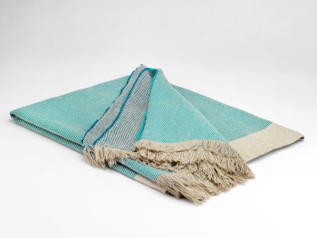 CHUNKY LINEN THROW - PORTO