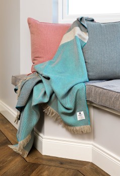 CHUNKY LINEN THROW - PORTO