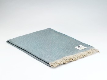 IRISH LINEN THROW - DOVE GREY