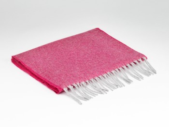 CASHMERE SCARF 100% 28 x 180 - HOT PINK