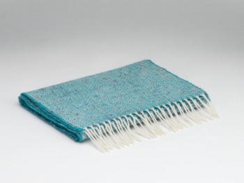 LAMBSWOOL TWEED SCARF - DONEGAL PEACOCK
