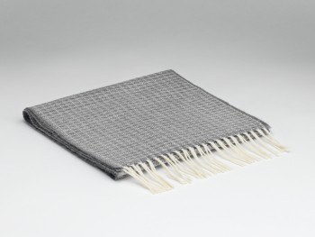 LAMBSWOOL SCARF - OVAL UNIFORM GREY