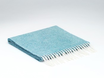 LAMBSWOOL SCARF - SPOTTED TURQUOISE