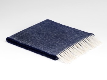 LAMBSWOOL SCARF - NAVY HB