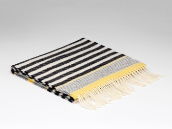 LAMBSWOOL SCARF - SEASIDE GREY STRIPE