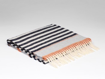 LAMBSWOOL SCARF - SEASIDE NAVY STRIPE