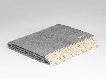 LAMBSWOOL PASHMINA 74 X 220 - UNIFORM GREY HB