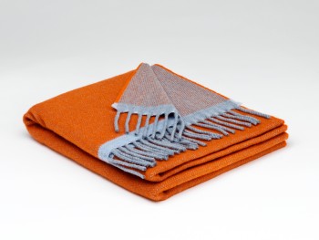 CASHMERE WRAP 45 X 203 CM - NECTARINE REVERSIBLE