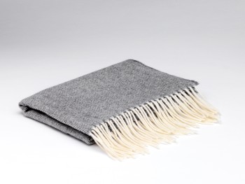 CASHMERE WRAP 45 X 203 CM - UNIFORM GREY
