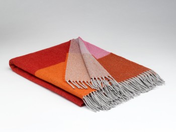 BLANKET 10%CASHMERE 90%LAMBSWOOL - DESERT SUNSET