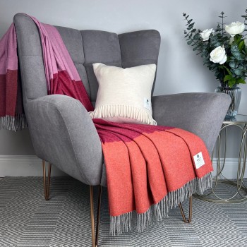 BLANKET 10%CASHMERE 90%LAMBSWOOL - DESERT SUNSET