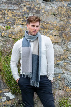 LAMBSWOOL SCARF - TOKYO STRIPE