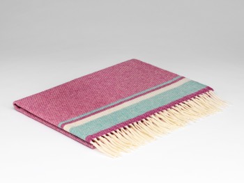 BABY BLANKETS MERINO LAMBSWOOL 104 X 75 - SUGAR PINK