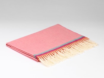 BABY BLANKETS MERINO LAMBSWOOL 104 X 75 - FLAMINGO PINK