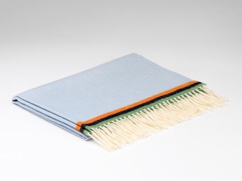 BABY BLANKETS MERINO LAMBSWOOL 104 X 75 - PIRATE BLUE