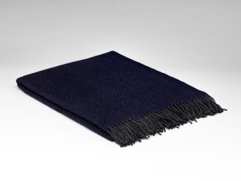 BLANKET SUPERSOFT LAMBSWOOL - SLATE NAVY