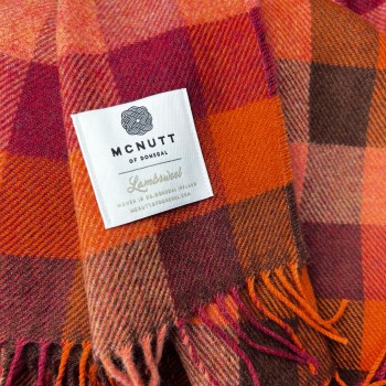 BLANKET SUPERSOFT LAMBSWOOL - FALL PLAID