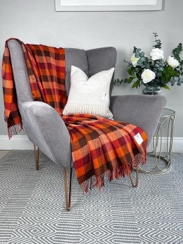 BLANKET SUPERSOFT LAMBSWOOL - FALL PLAID