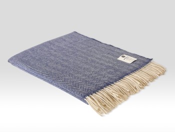 BLANKET HERITAGE COLLECTION - BLUEBELL HERRINGBONE